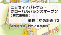 〈ゆめ計画70〉ニッセイ/パトナム・グローバルバランスオープン(株式重視型)