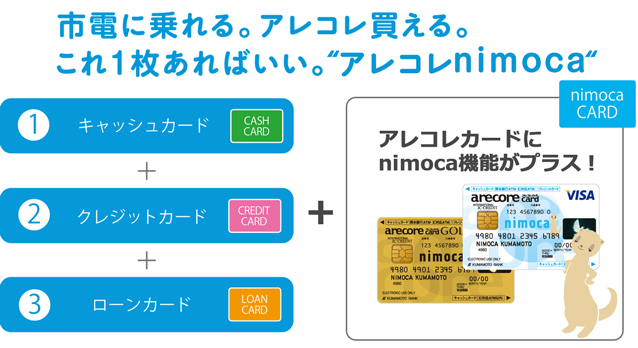 市電に乗れる、アレコレnimoca