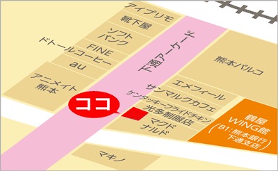 下通アーケード外貨両替機地図