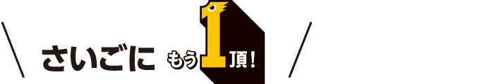 最後にもういっちょう!