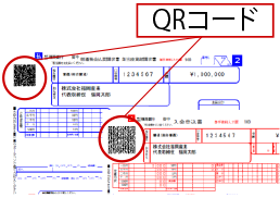 QRコード付き伝票（入金・払戻・振込）イメージ画像