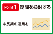 ポイント1 期間を検討する・・・中長期の運用を