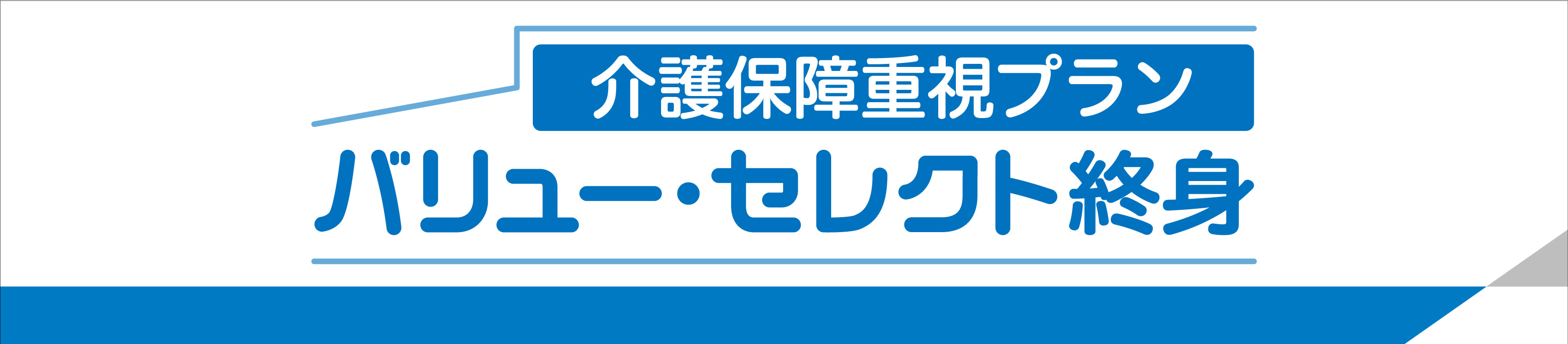 バリュー・セレクト終身（介護保障重視プラン）