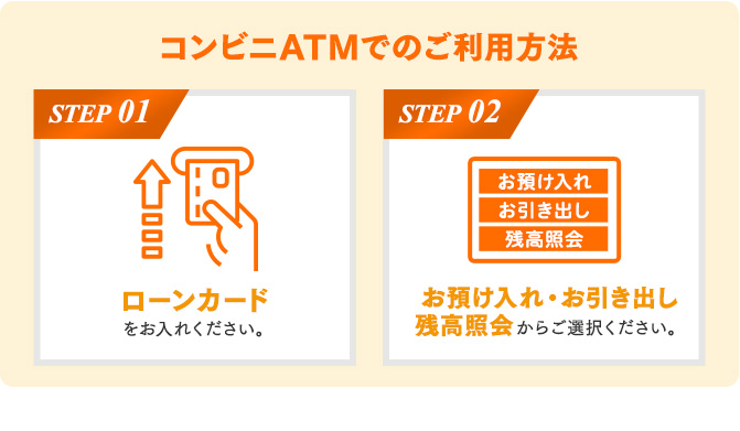 コンビニATMでのご利用方法!