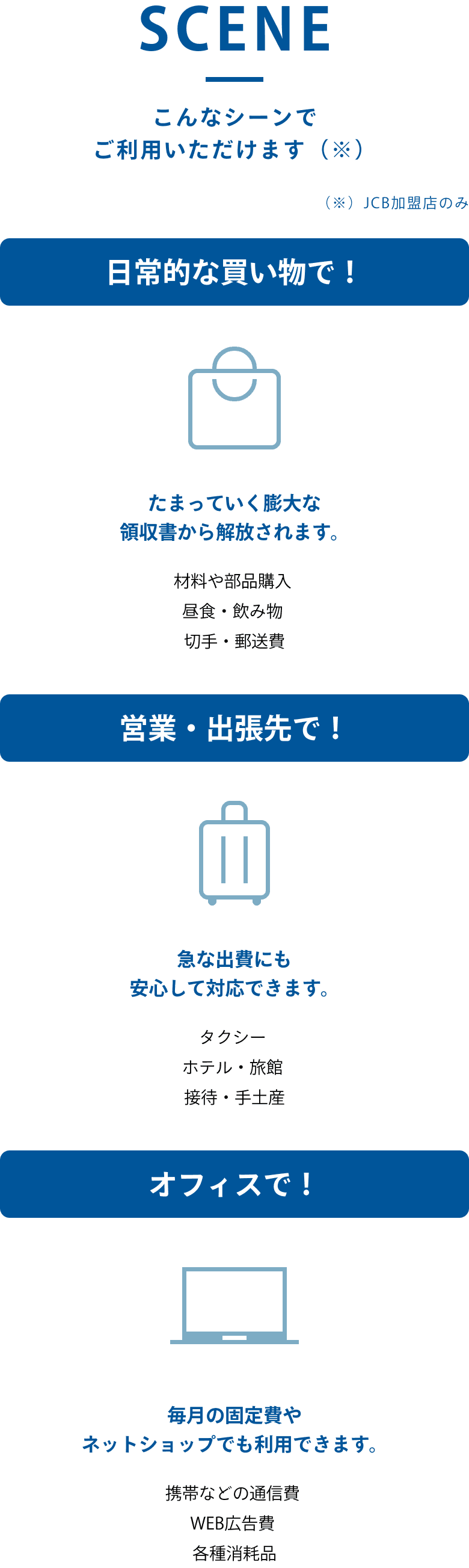 こんなシーンでご利用いただけます