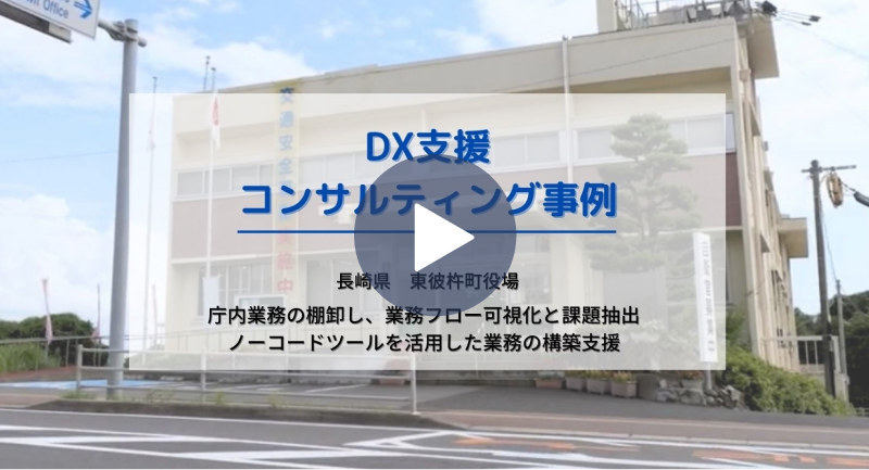庁内業務の棚卸し、業務フロー可視化と課題抽出、ノーコードツールを活用した業務の構築支援の動画
