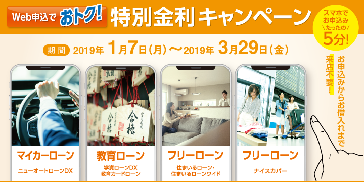 Web申込で特別金利キャンペーン