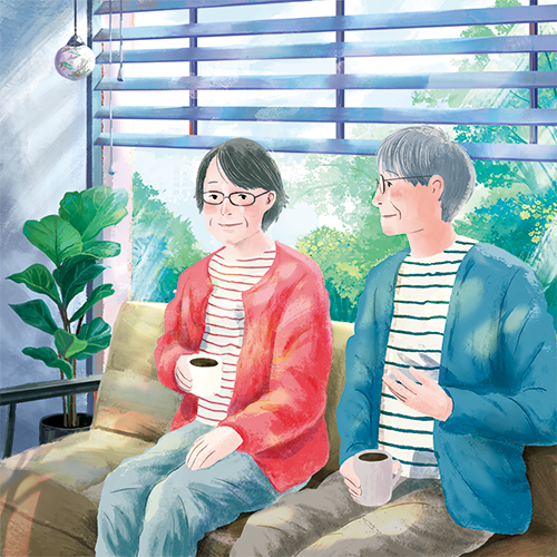 投信のパレットイメージイラスト