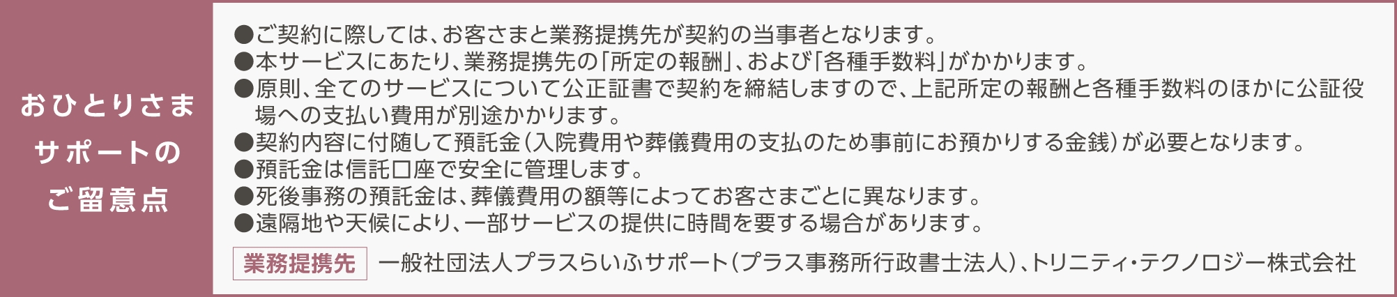 おひとりさまサポートコンサルティングについて