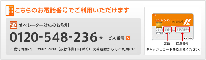 定期預金のお取引 熊本銀行