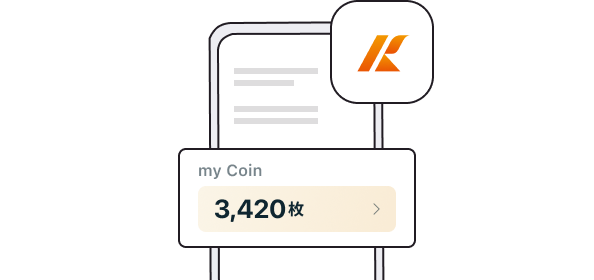 貯まったポイントは、熊本銀行アプリやWallet＋で確認できます