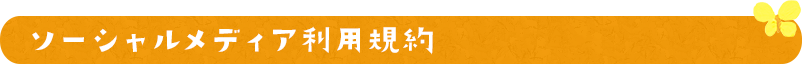 ソーシャルメディア利用規約